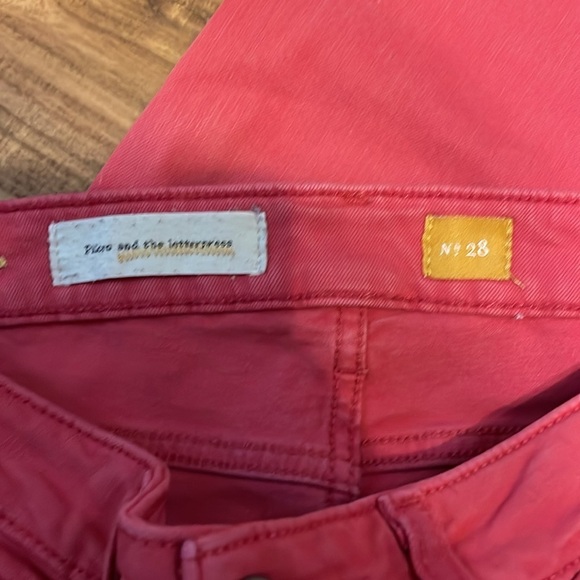 Pilcro and the Letterpress women’s 28 6 jeans pants pink skinny mid rise ankle - Picture 7 of 9